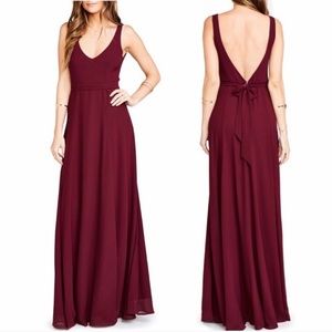 Show me your Mumu merlot dress